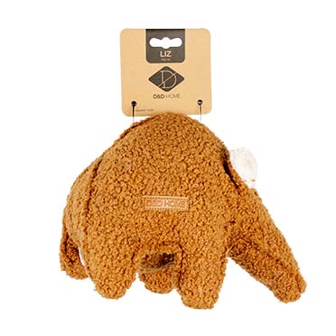 Liz teddy fabric dog toy brown - Verpakkingsbeeld