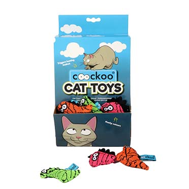 Coockoo monster cat toy mixed colors - Verpakkingsbeeld
