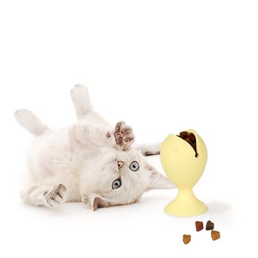 Petit puffi snack toy with catnip ball blue - Sceneshot 3