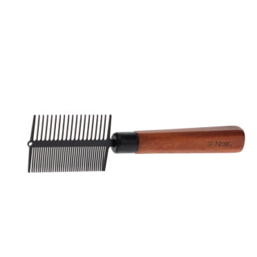 Japandi double detangling comb brown - Facing