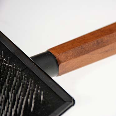 Japandi slickerborstel bruin - Detail 1