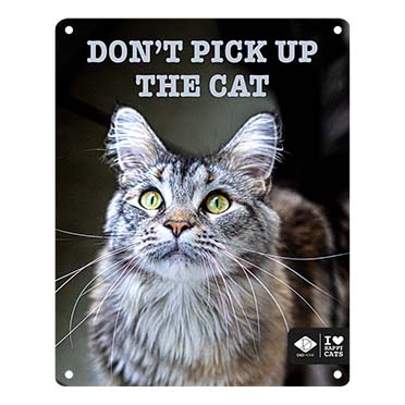 I love happy cats schild 'don't pick up' mehrfarbig - Product shot