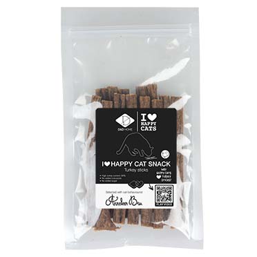 I love happy cat snack-sticks met kalkoen - Verpakkingsbeeld