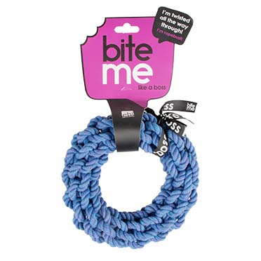 'da-chain' braided ring blue - Verpakkingsbeeld