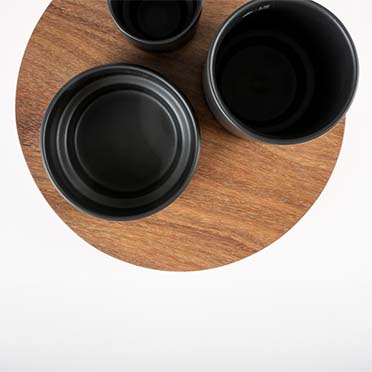 Iggy - enriched food tray with 3 levels black - Detail 2