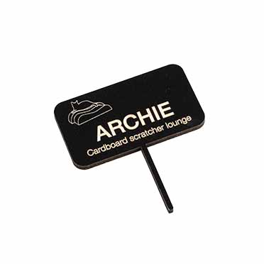 ARCHIE - Kartonnen krablounge bruin/zwart - Foodshot