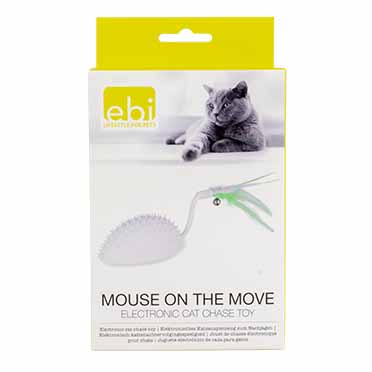 Jouet chat electronique Mouse On The Move blanc - Facing