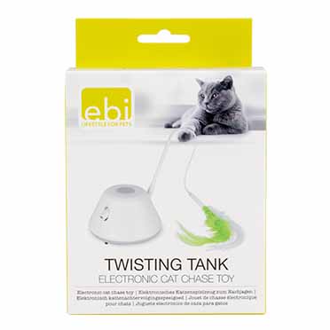 Kattenspeeltje Twisting Tank wit - Facing