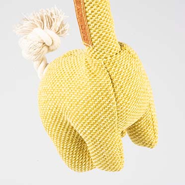 George chenille fabric dog toy yellow - Detail 1