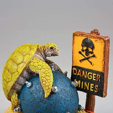 Danger mines multicolore - Detail 1