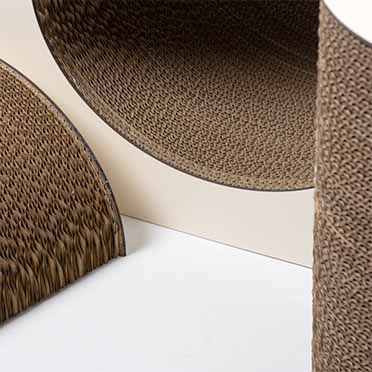 Faye - cardboard scratcher playground brown/beige - Detail 1