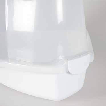 Cat toilet prism transparent/white - Detail 2