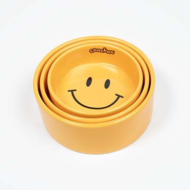 Futternapf SMILEY Gelb - Detail 3