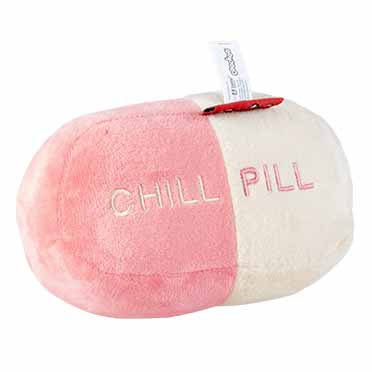 Kicking cushion CHILL PILL pink/beige - Product shot