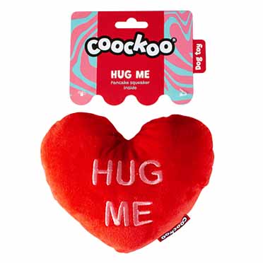 Dog toy HUG ME red - Verpakkingsbeeld