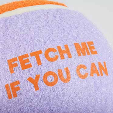 Tennisbal FETCH ME paars/oranje - Detail 1