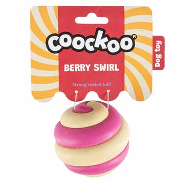 Dog toy berry swirl pink/beige - Verpakkingsbeeld