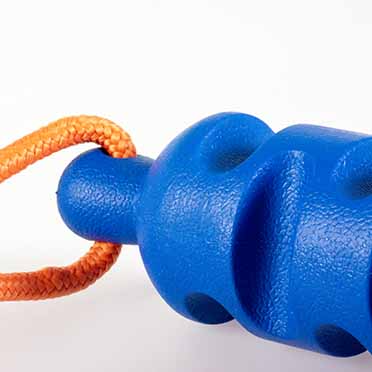 Hundespielzeug groovy grip blau/orange - Detail 1