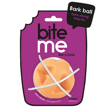 Speelbal Bark ball Oranje - Verpakkingsbeeld