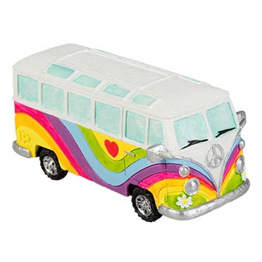 Hippie busje Meerkleurig - Detail 1