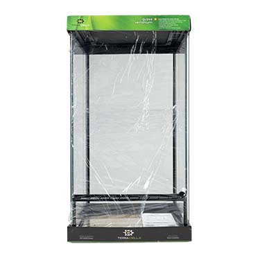 Terrarium glas Zwart - Facing