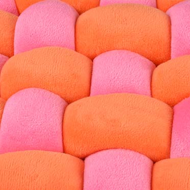 Kussen Velvet Vibe Oranje/roze - Detail 2