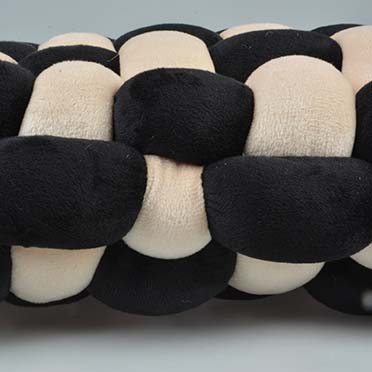 Kussen Velvet Vibe Zwart/beige - Detail 2