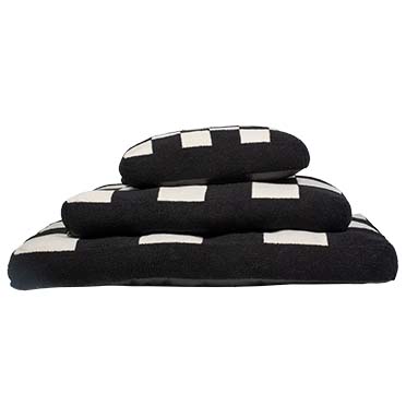Dog cushion COZY BLOCK Black/white - Detail 1