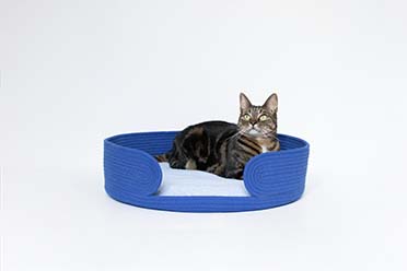 Kattenmandje LAZY LOUNGE Blauw - Sceneshot