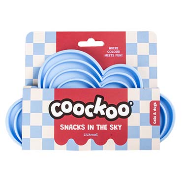 Schleckmatte SNACKS IN THE SKY Blau - Facing