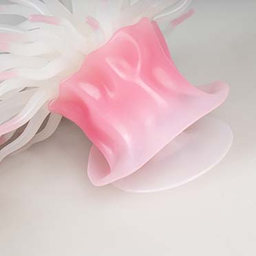 Planta artificial anémona con ventosa Rosa - Detail 3