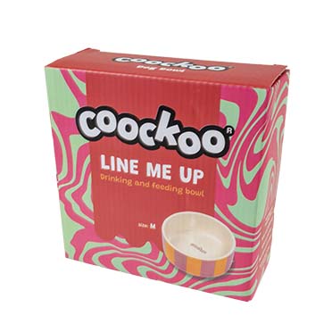 Eetkom Line me up! Oranje/roze - Verpakkingsbeeld