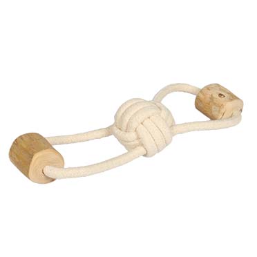 Trekspeeltje koffiehout Wood&Rope Ball Bruin - Detail 1