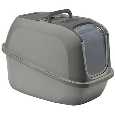 Closed litter box mega deluxe recycled olive green - Product shot