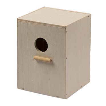 Budgie nest box vertical  15x15x20cm