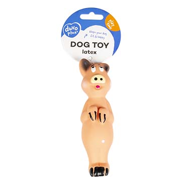 Latex toy funny pig multicolour - Verpakkingsbeeld