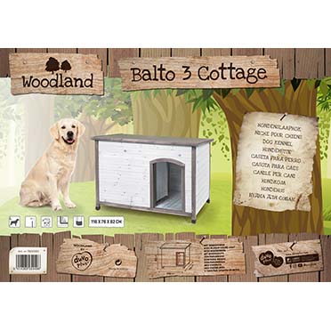Woodland hondenhok balto cottage - Verpakkingsbeeld