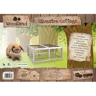 Woodland konijnenren silvestre cottage weiss - Verpakkingsbeeld