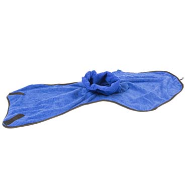 Badjas voor hond microfiber Blauw XXL - 68cm