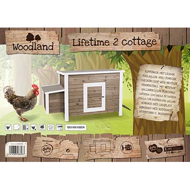 Woodland chicken coop life time 2 cottage - Verpakkingsbeeld