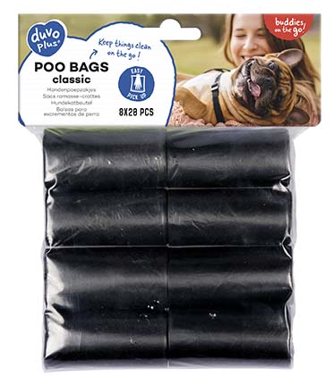 Poo bags classic black - Verpakkingsbeeld