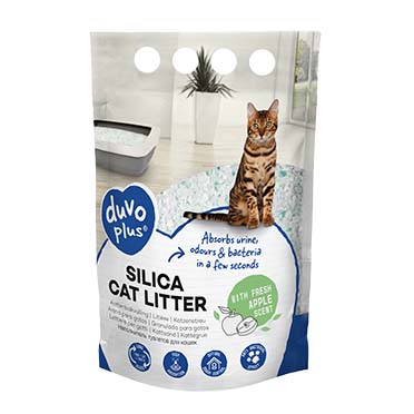 Premium silica cat litter apple - Product shot