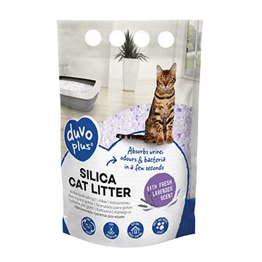 Premium silica cat litter lavender - Product shot
