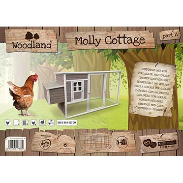 Woodland chicken coop molly cottage taupe - Verpakkingsbeeld