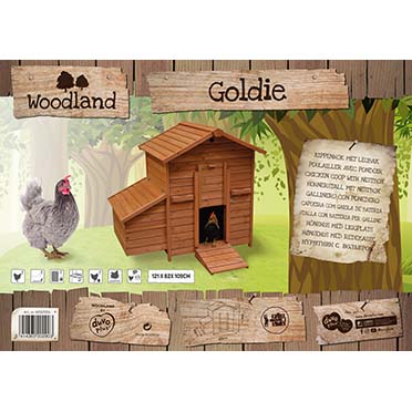Woodland chicken coop goldie brown - Verpakkingsbeeld