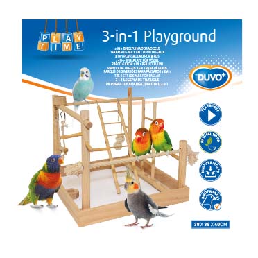 3 in 1 bird playground - Verpakkingsbeeld
