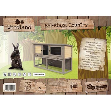 Woodland rabbit hutch bel-étage country - Verpakkingsbeeld