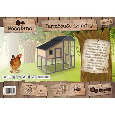 Woodland chicken coop  farmhouse country - Verpakkingsbeeld
