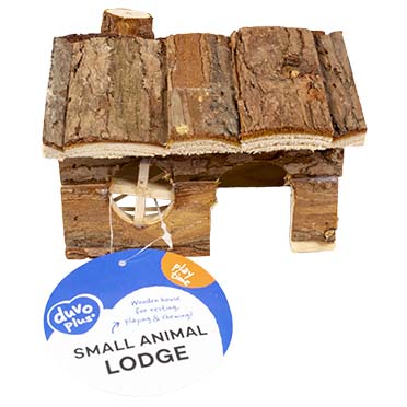 Small animal wooden lodge bark - Facing