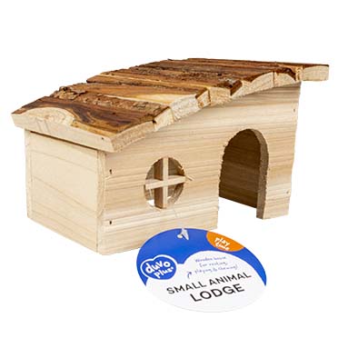 Knaagdieren houten lodge schuin dak - Verpakkingsbeeld